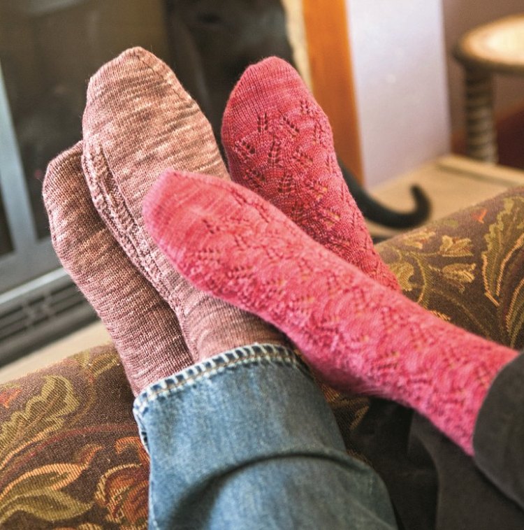 Knitting Magazine photo shoot. (Photo by Glenn Asakawa)